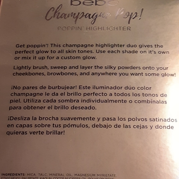 BEBE CHAMPAGNE POP! POPPIN' HIGHLIGHTER - Picture 3 of 4